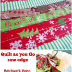 Quilt as you Go Raw Edge Technique