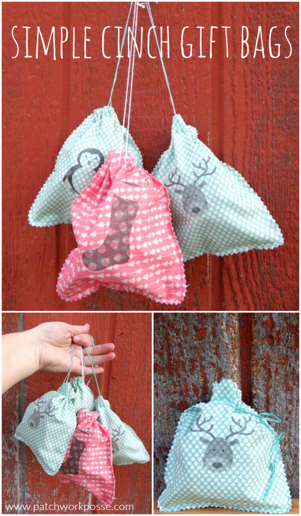 Fabric Gift Bag Tutorial Patchwork Posse