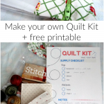 make your own quilt kit with free printable