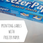 How to use Freezer Paper to Print on Fabric