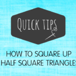 How To Square Up Half Square Triangles - Video