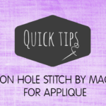 Applique With The Button Hole Stitch On A Sewing Machine - Video