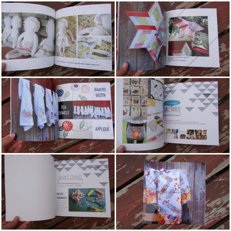 quilt journal collage