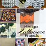 Hexagon Halloween Projects - super cute. Some sewn by hand, some by machine.