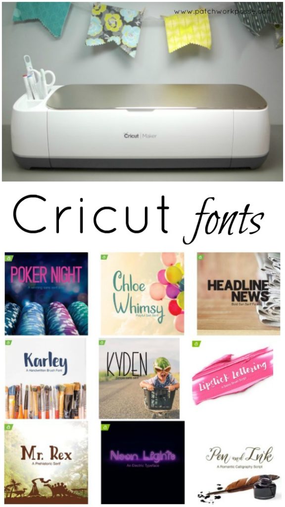 Cricut Maker Printables and Free Fonts - Patchwork Posse