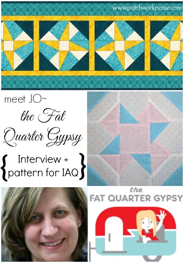 jo the fat quarter gypsy interview and pattern reveal