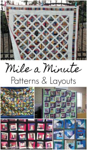 mile a minute patterns and layouts to sew with scraps