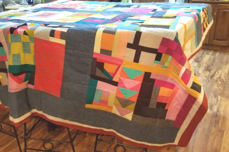 How to hand baste a quilt top Patchwork Posse