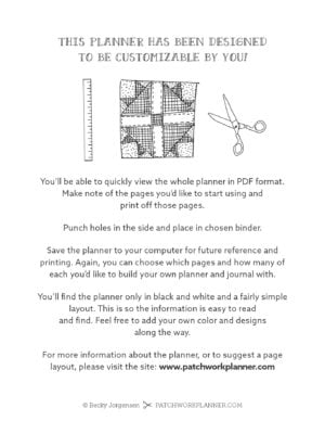 thanks quilter cheat sheets 3 Patchwork Planner02
