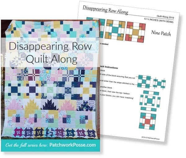 Disappearing Quilt Blocks Quilt Along | Block Row #5