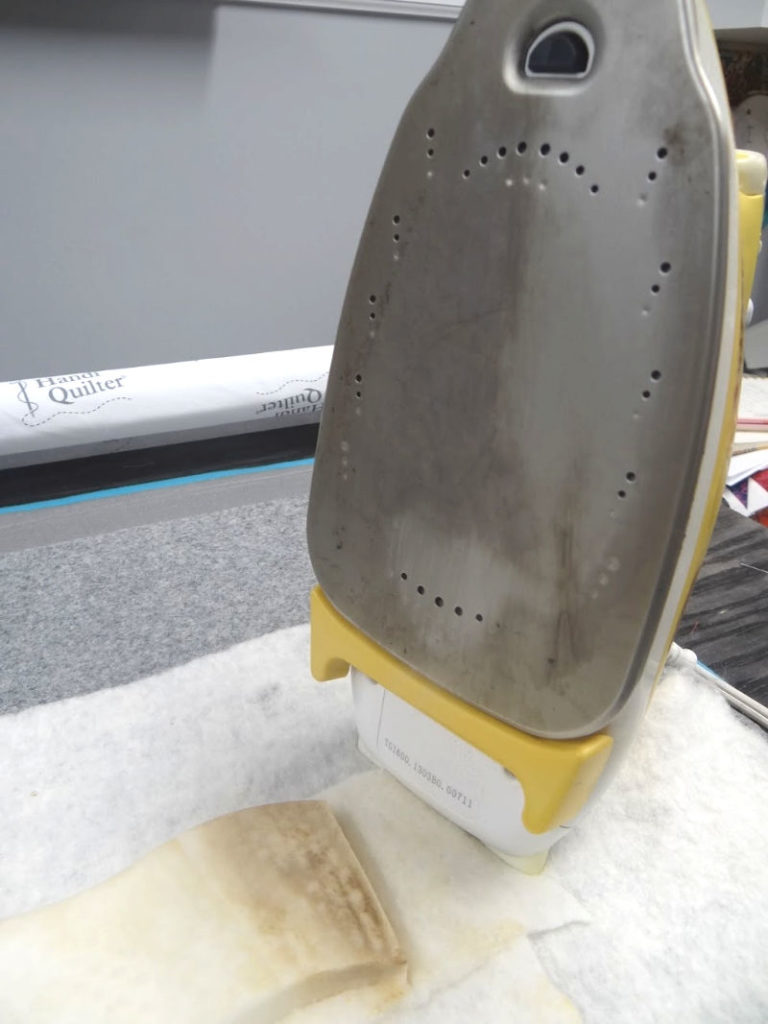 How to Clean your Quilting Iron with magic eraser Patchwork Posse