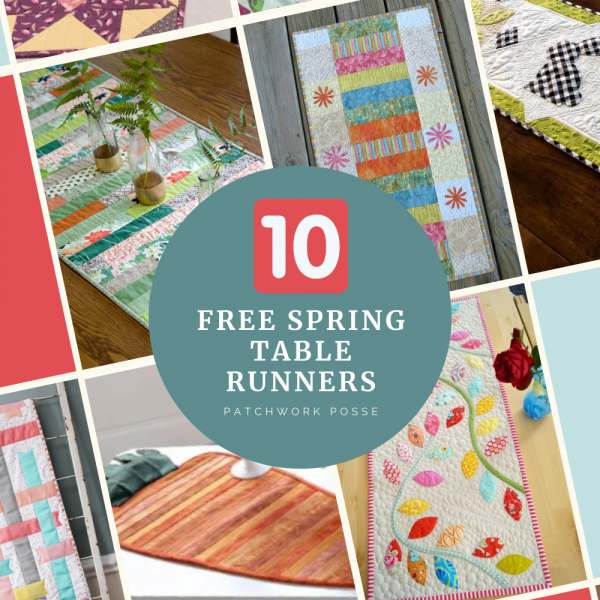 10 Free Table Runner Patterns for Spring