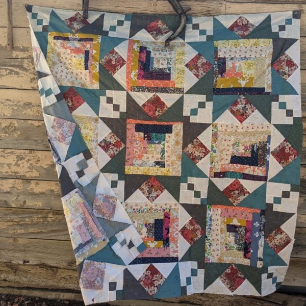 Free Scrappy Quilt Pattern - Cabin Under The Stars 3