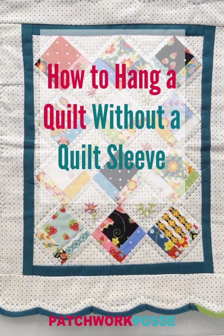 How to hang a quilt on the wall without a sleeve Patchwork Posse