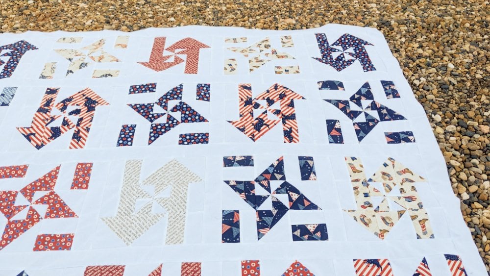 Patriotic Pinwheels Quilt Pattern 8
