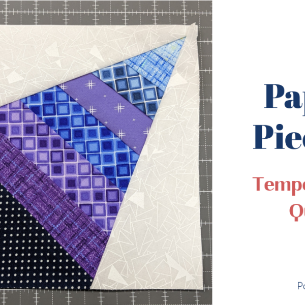 Paper Piecing Temperature Quilt Block 7