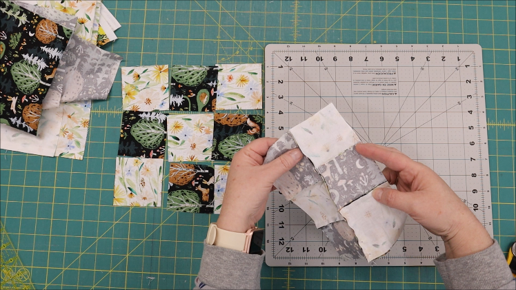 Step 10- Sew the rows together
