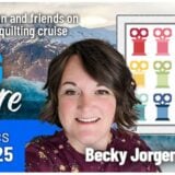 Sew with Becky on a Cruise to Alaska
