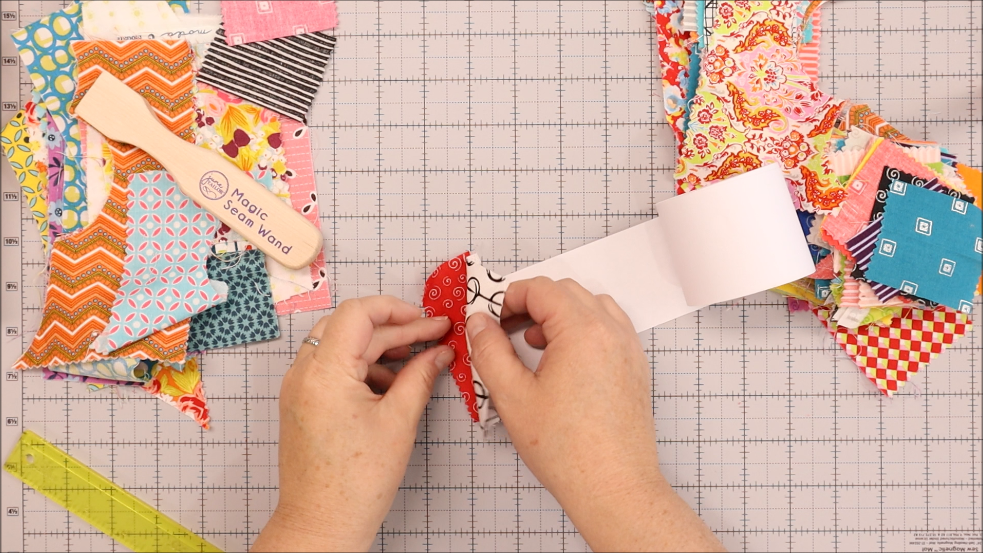 Sewing Scraps Together Using Ticker Tape 7 Sewing Scraps Together Using Ticker Tape 7
