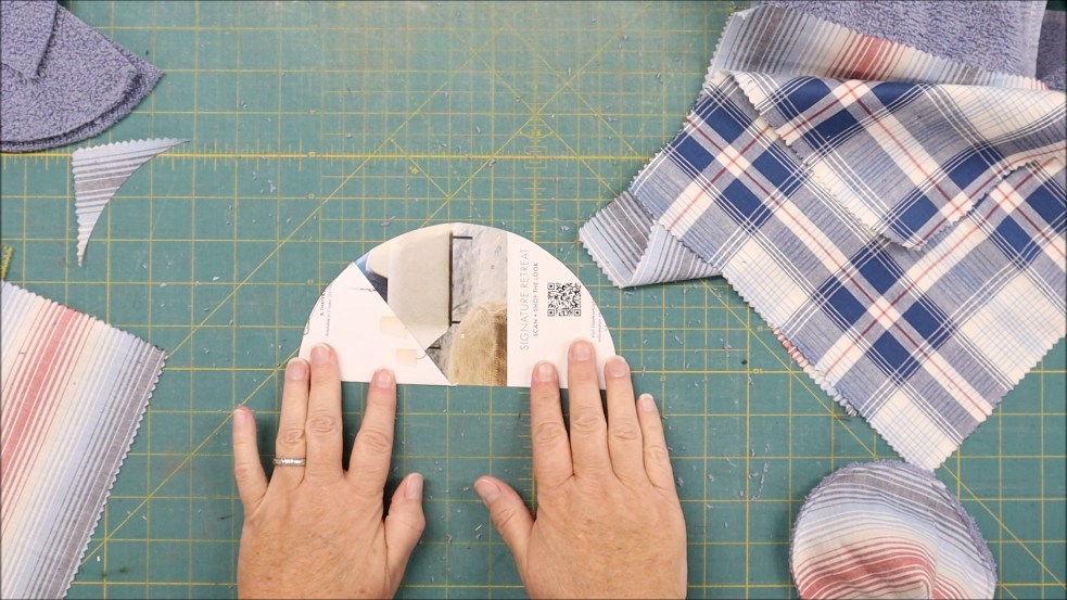 Free Tinkle Tent Pattern for Changing Boy Diapers 3 Fold your circle in half and make a crease