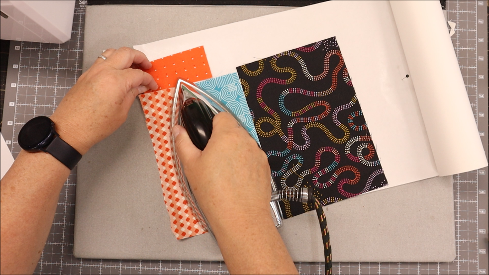 fuse the fabric - prepping it for applique
