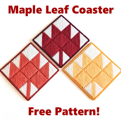 15 Free Plastic Canvas Quilt Block Patterns 10 maple leaf coasters