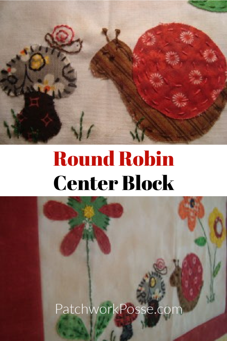 Patchwork Round Robin Center Block - Patchwork Posse