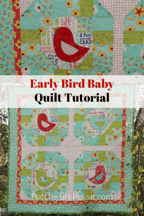 Early bird baby quilt tutorial - pinterest 