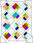 Secret Garden Mini Quilt - Disappearing Quilt Block 4 Secret Garden Mini Quilt - Disappearing Quilt Block 4