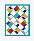 Secret Garden Mini Quilt - Disappearing Quilt Block 6 Secret Garden Mini Quilt - Disappearing Quilt Block 6