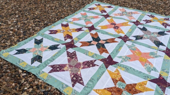 Free Eight Point Star Quilt Pattern 98