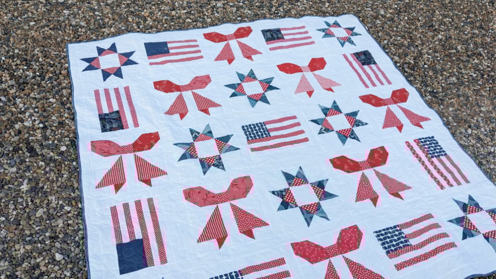 Sweet Liberty Quilt Pattern - Patriotic Flag, Ribbon and Star quilt 23 Sweet Liberty Quilt Pattern - Patriotic Flag, Ribbon and Star quilt 23