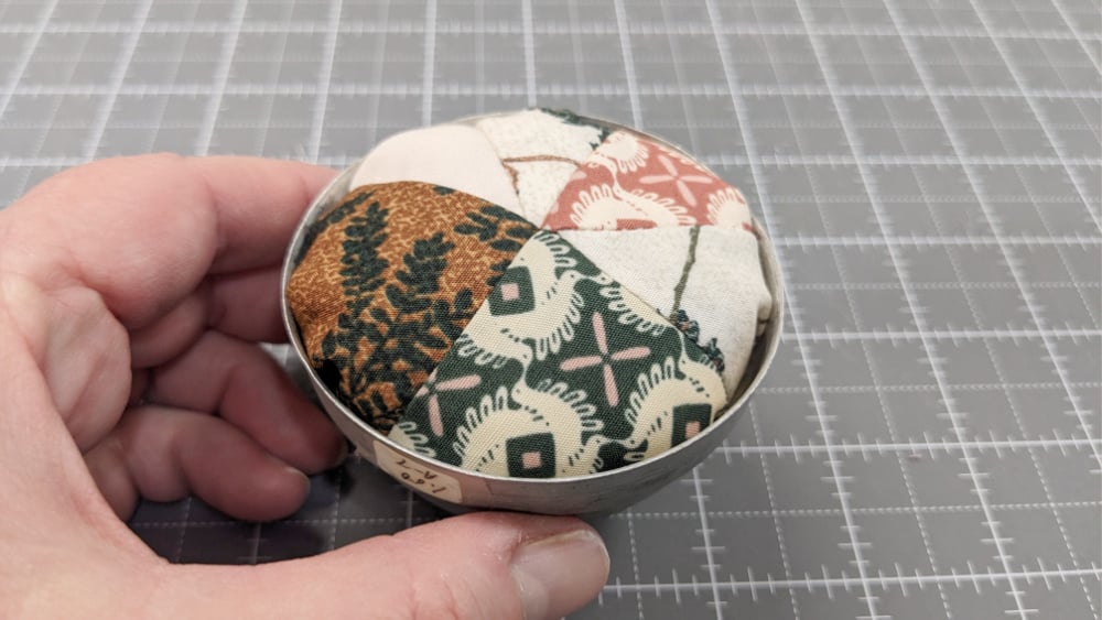 How to Make a Pincushion with a Vintage Tin 4