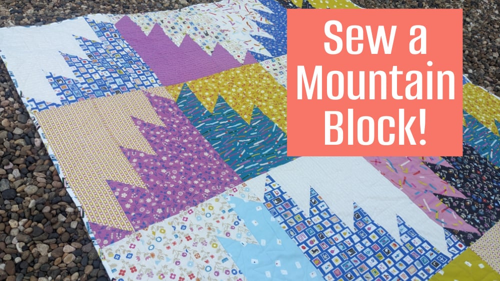 Delectable Mountain Quilt Block & Pattern 1