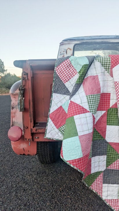 Simple Layer Cake Quilt Pattern - Four Patch on Point 4