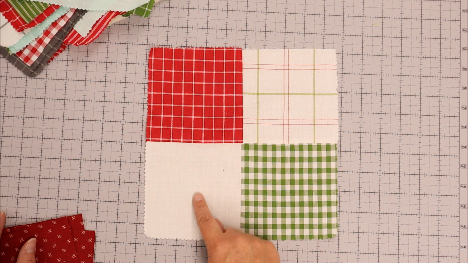 Simple Layer Cake Quilt Pattern - Four Patch on Point 7