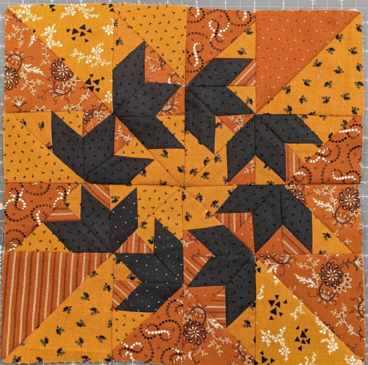 Flying Bats Table Topper - with AccuQuilt 2