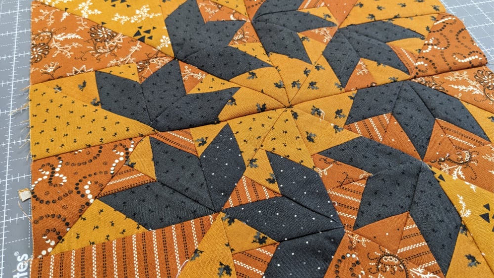 Flying Bats Table Topper - with AccuQuilt 10