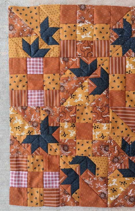 Flying Bats Table Topper - with AccuQuilt 9