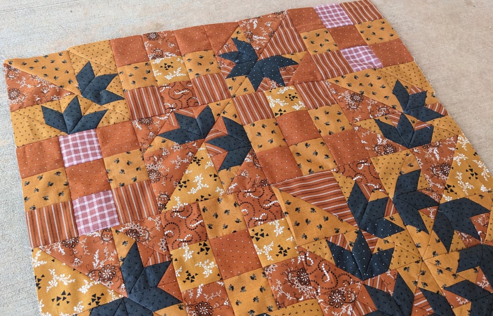 Flying Bats Table Topper - with AccuQuilt 8