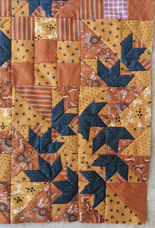 Flying Bats Table Topper - with AccuQuilt 7