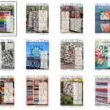 Twelve covers of Quilt Pattern Magazine, each showcasing a different colorful quilt design. Each New Issue highlights a variety of quilt patterns and creative projects featured inside.