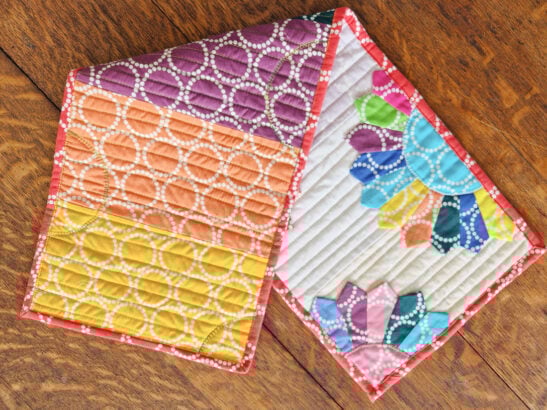 Dresden Plates Table Runner & Mug Rug - a Pattern Set - Patchwork Posse